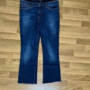Joe's Women Pants High Waist Straight Crop Cut Hem Denim Blue Jeans Size 30 NWOT